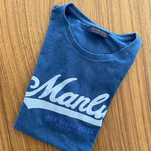 Manly  Australia blue crew t-shirt- MED